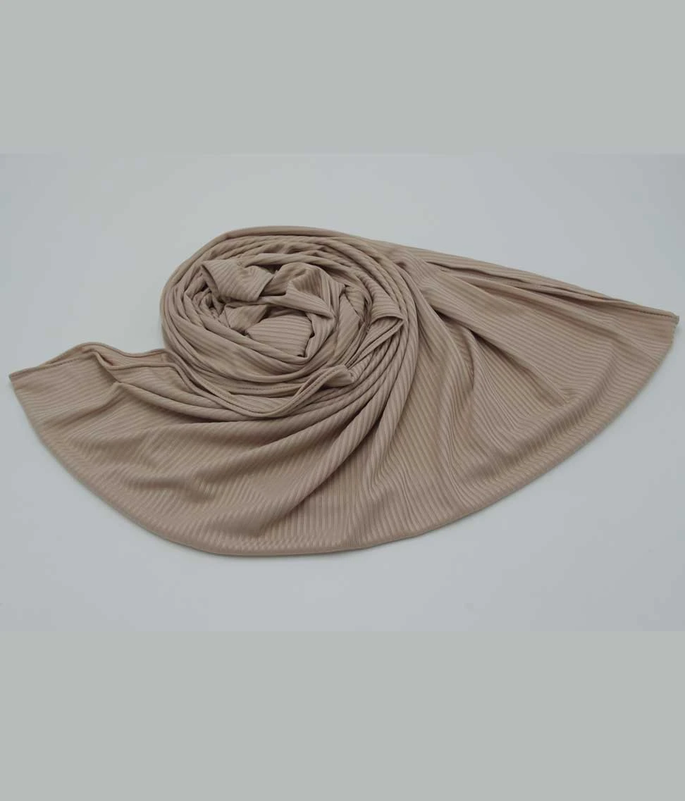 Ribbed Stretch Cotton Hijab