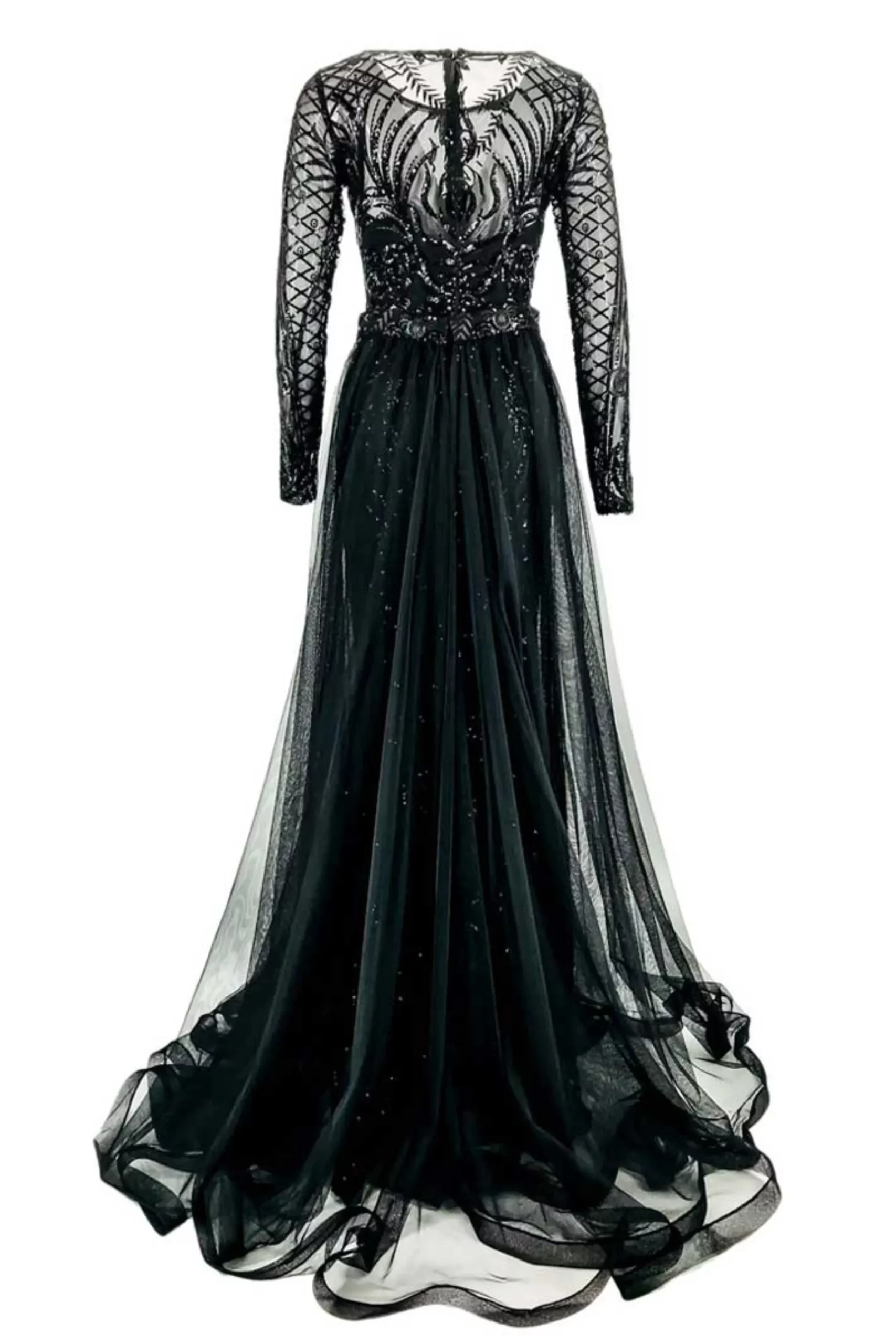 Daima Black Evening Gown