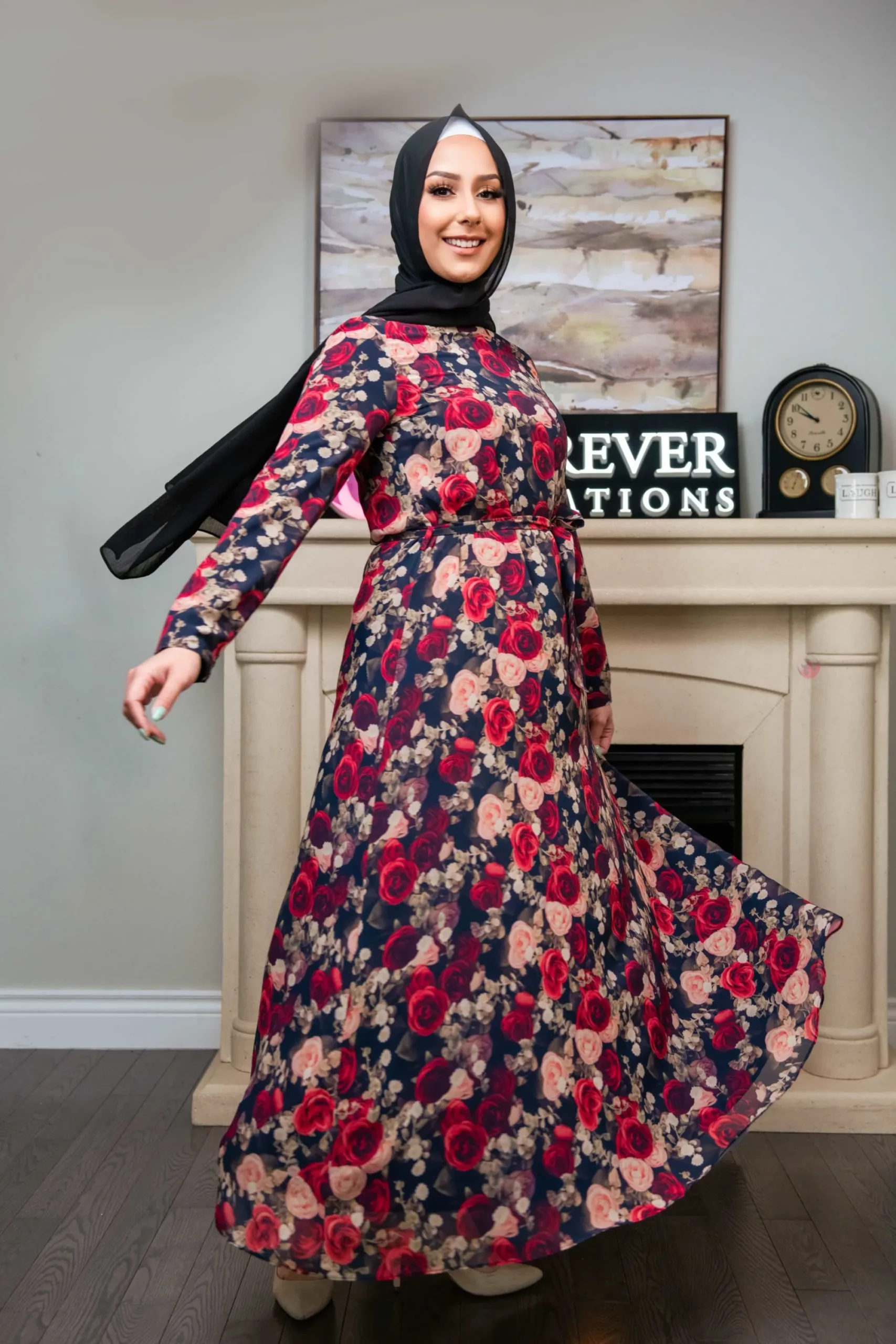 Faiza printed dress