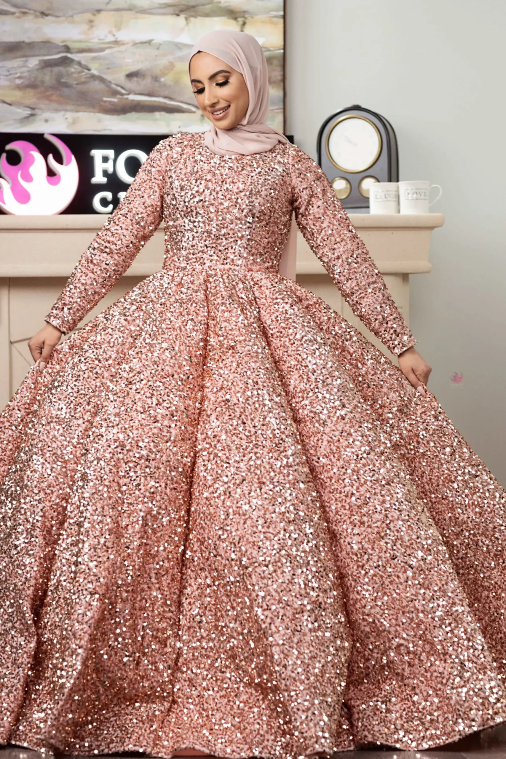 Olivia Elegant Puffy Gown