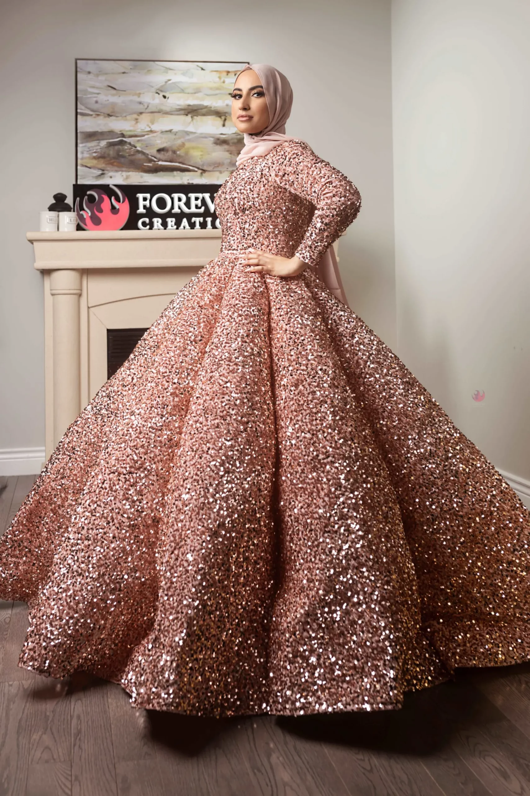 Olivia Elegant Puffy Gown
